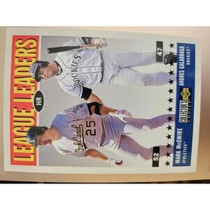1997 Collector's Choice Andres Galarraga/Mark McGwire Colorado Rockies /Oakland